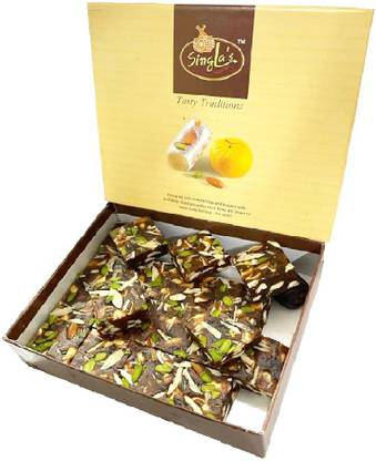 Singla Sweets Khajur Pak Barfi Sweets 400g Delicious Sweet Box