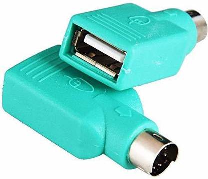 ULTRABYTES PS2 to USB Female,PS/2 Male Converter Changer Adapter for Keyboard Mouse USB Adapter