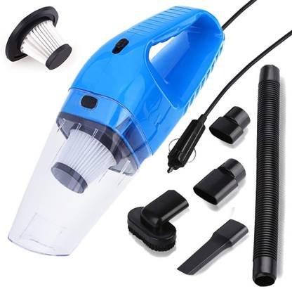 Ozoy Car Vacuum Cleaner Vacuum/Sucking, Handheld Vacuum Cleaner with Multiple Attachments with Reusable Dust Bag, , Anti-Bacterial Cleaning Car Vacuum Cleaner with Anti-Bacterial Cleaning, 2 in 1 Mopping and Vacuum (Blue) Car Vacuum Cleaner