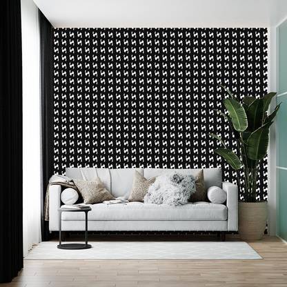 BRITISH TERMINAL Abstract Black Wallpaper