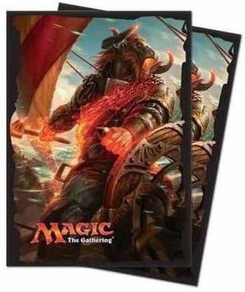 Ultra Pro Magic: The Gathering Rivals of Ixalan Angrath, The Flame-Chained Standard Deck Protector Sleeve (80 ct.)