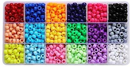 BALABEAD int Crn B Box, Pony with Smooth Surfce Crft Asrtment Colors (6x 9mm/18colors/1800 bs)