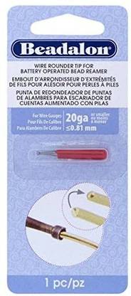 Beadalon Wire Rounder Burr Attachment Use With Battery Operated Bead Reamer And 20 And Smaller Gauge Wires