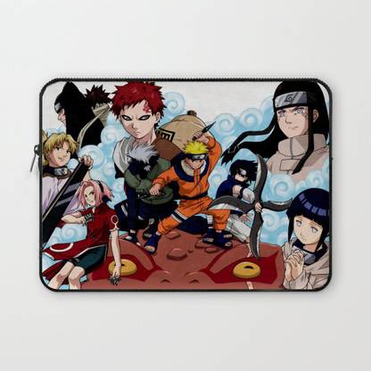 Crazy Corner Naruto Fighters Anime Printed 11 Inch Laptop Sleeve/Laptop Case Cover with Shockproof & Waterproof Linen On All Inner Sides (Made of Canvas with Ultra HD Print) - Gift for Men/Women Waterproof Laptop Sleeve/Cover