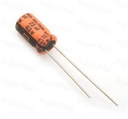 SHELKEY ALUMINIUM ELECTROLYTIC CAPACITOR 22uF 63V RADIAL(PACK OF 10) Electrolytic Capacitor