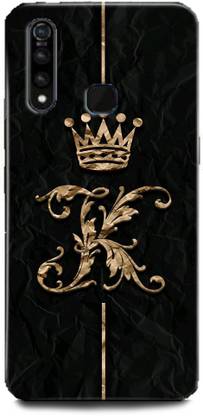 वॉलक्राफ्ट बैक कवर Vivo Z1Pro, Vivo 1951 K, K LETTER, K NAME, KING, ALPHABET, DESIGN के लिए