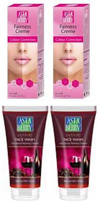 ASTABERRY Wine face wash and fairness cream