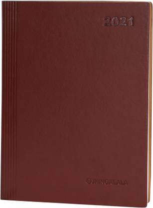 Jhingalala 2021 PU Finish Leather Diary Notebook A5 Diary Ruled 365 Pages