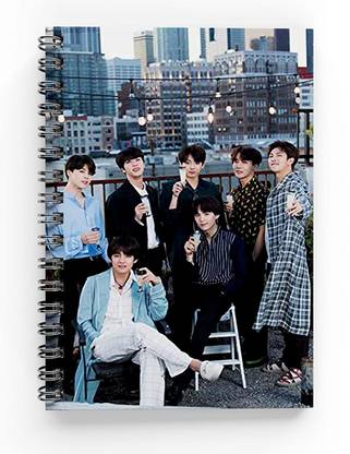 craft maniacs BTS COLLECTION A5 Diary RULED 160 Pages