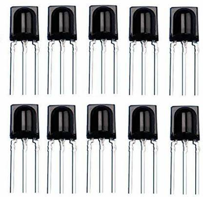 R&D TSOP-1738 IR Sensor 38Khz IR Infrared Receiver Pack of 10 Electronic Components Electronic Hobby Kit