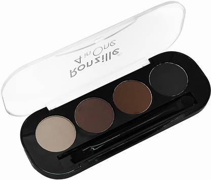 RONZILLE Eyebrow Powder Cake with brush Brow Palette Eyebrow Enhancer Waterproof 4 in one 8 g