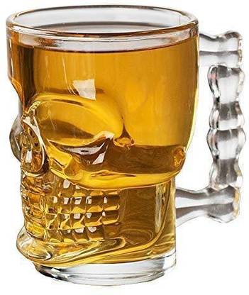 Bentex (Pack of 6) skull beer mug set of 6 Glass Set Beer Mug