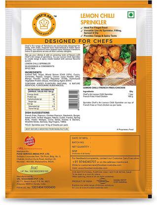 chef s art Lemon Chilli Sprinkler Seasoniong 500 Gm