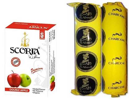 SCORIA Hookah Flavour With 2Pcs Hookah Charcoal Double Apple Hookah Flavor