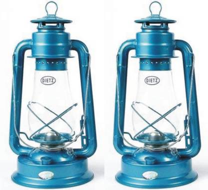 Glass World Lamp Hanging Light Blue Metal Hanging Lantern