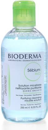 BIODERMA Sebium H2O Purifying Micellar Cleansing Water and Makeup Removing Solution for Combination to Oily Skin Makeup Remover