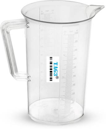 TAG3 Professional Measure Jar Cup Glass for Kitchen Cooking Jug Baking & Measuring Solids and Liquids | 1000 ml | Clear Measuring Cup