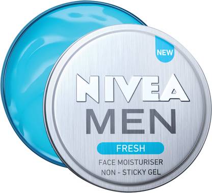 NIVEA Men Fresh Face Moisturizer Gel, Non Sticky & Light Moisturization