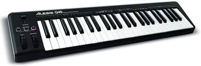 ALESIS Q49 Q49 |Desktop MIDI Keyboard Controller with 49 Velocity Sensitive Keys plus Ableton Live Lite & Xpand!2 from AIR Music Technology Included Analog Portable Keyboard