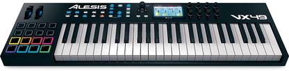 ALESIS VX49 VX49 49-Key USB MIDI Keyboard and Drum Pad Controller with Color Screen Analog Portable Keyboard