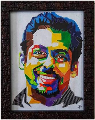 ekansh decor Orignal Salman Khan Painting (23 * 18cm) Watercolor 7 inch x 9 inch Painting