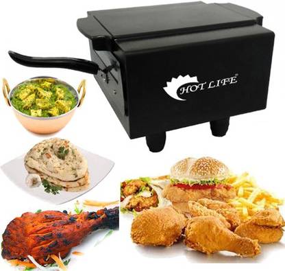 HOT LIFE 2-In-1 tandoor With Tawa 1500W High Quality Steel Element Size Small Home & Kitchen Electric Tandoor & Barbeque Grill 2 Year Warrenty For Heating element Electric Tandoor