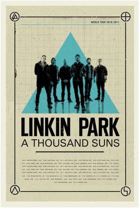Linkin Park Poster - Rock Band Poster - Chester Bennington Poster (300GSM Premium Matte Finish Art Paper, 13x19 inches, UNFRAMED, SELF ADHESIVE, Multicolor 4) MADE IN INDIA Fine Art Print