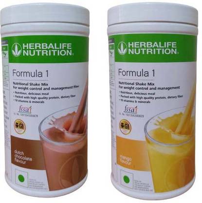 HERBALIFE Formula 1 Nutritional Shake Mix - Chocolate And Mango Flavor Weight Loss Plant-Based Protein