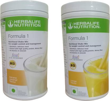 HERBALIFE Formula 1 Nutritionl shake mix Banana and Mango flavour for weigtt loss Plant-Based Protein