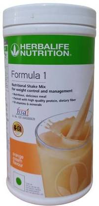 HERBALIFE Formula 1 Nutritional Shake Mix - Orange Flavor For Weight Loss Plant-Based Protein
