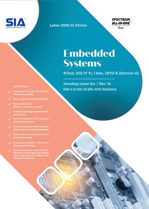 Embedded Systems, B.Tech IV-Year I-Sem (ECE) Elective-II, R16, JNTU-Kakinada, Latest 2020-21 Edition