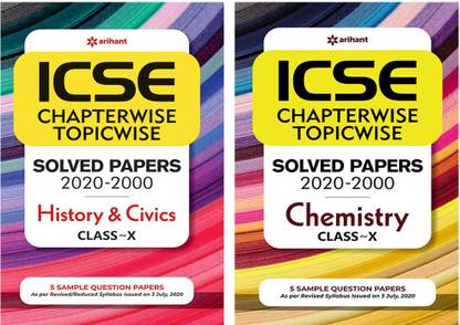Combo Of ICSE Chapterwise History & Civics 10th & ICSE Chemistry Class 10th Set Of 2 Books