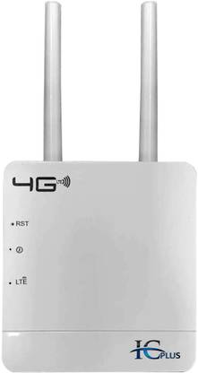 IC PLUS CPE MT-300H 300Mbps Wireless 4G LTE, Wi-Fi 300H, Plug and Play, Parental Controls, Guest Network, with Micro SIM Card Slot, WiFi Router 4G Router 2.4 GHz, 5 GHz 300 Mbps Wifi Speed Dual Band External Antenna MiFi (Sim Based)