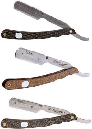 Gentleman wooden look razor barber razor professional razor razor folding salon razor PACK OF 3, Men