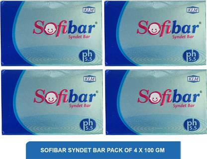 Sofibar Syndet Bar | Mild Cleanser (Pack of 4)100g