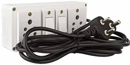 Electro Factory 6 AMP Anchor Socket and 6 AMP Anchor Switch Extension Board 2  Socket Extension Boards