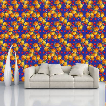 BPDESIGNSOLUTION Floral & Botanical Multicolor Wallpaper