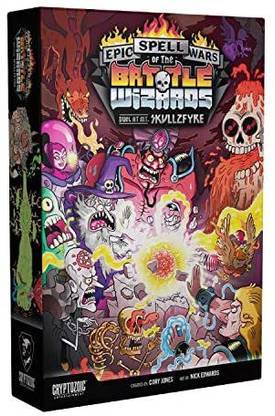 Cryptozoic Epic Spell Wars Of The Battle Wizards: Duel At Mt. Skullzfyre - Combe Spell Cards to Powerful Combos - Amazg Art W Party & Fun Board Game