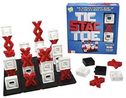 Pressman Tic Stac Toe -- 3-D Version Of Tic Tac Toe -- A Great Strategy Game Party & Fun Board Game