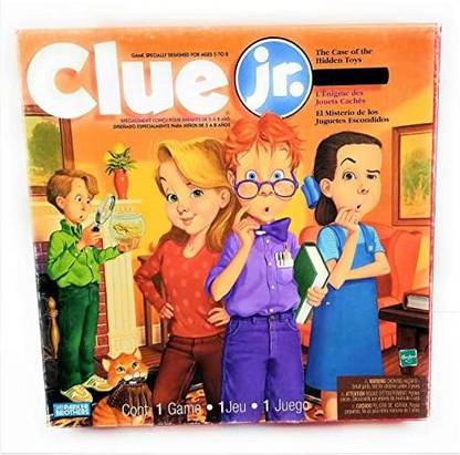 Clue Jr. The Case Of The Hidden Toys (1999 Vintage) Party & Fun Board Game