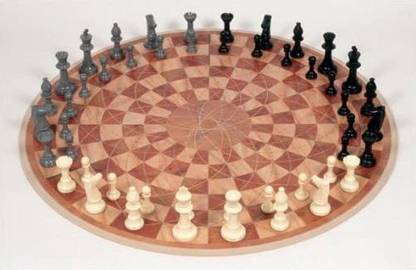 Tops 3 Man Chess Strategy & War Board Game
