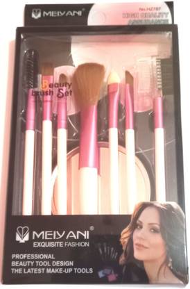 MEIYANI Makeup Brushes For Women And Girls, Professional Brush Kit, Combo Of 7 Different Brushes, Pack Of 1 (PCS OF 7)
