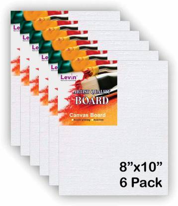 Levin canvas board Cotton Grain Board Canvas (Set of 6)