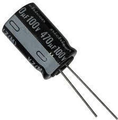 SHELFKEY Aluminum Electrolytic Capacitors 470uf 100v - Radial(PACK OF 5) Electrolytic Capacitor