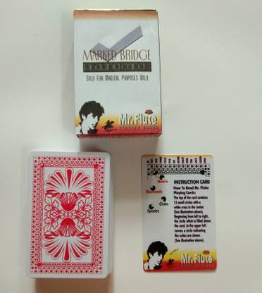 R.s.Magic Tricks Spy Mr.Fluke Red Marked Playing Card Cheating Card Magic