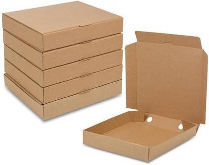 Varda Triple Wall Carton Paper 12 inches 50 Brown Pizza Boxes Packaging Box