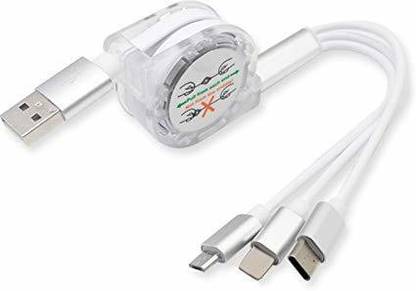 Wifton Lightning Cable 1.2 m VXI™-102-JM-3 in 1 Retractable Fast Charging USB Cable