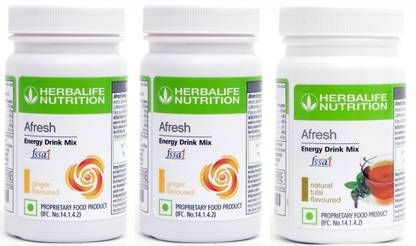 HERBALIFE Afresh Energy Drink Mix Ginger And Tulsi ( Pack Of 3 ) Energy Drink