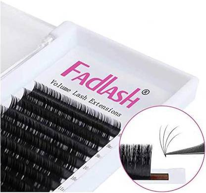 FADLASH Easy Fanning Volume Lashes 0.05mm Mega Volume Lash Extension Supplies C D Curl Self Fanning Eyelash Extensions 8-20mm Ra