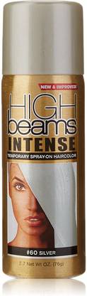 Salon Grafix high beams Intense Temporary Spray on Hair Color, Silver , Silver